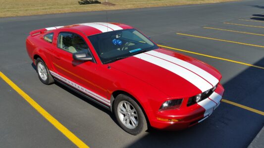 double vinyl racing strip decal